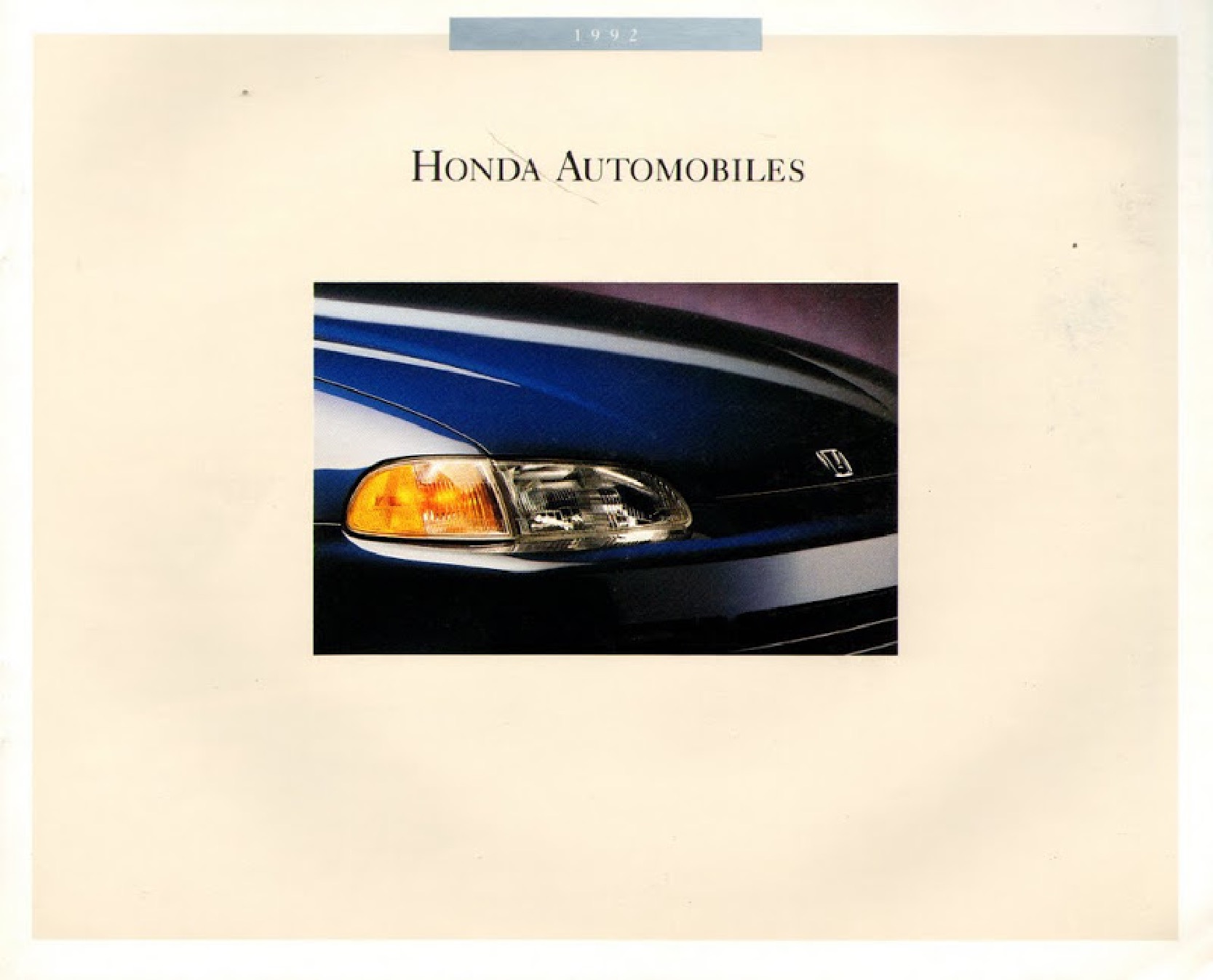 1992 Honda Model Range Brochure